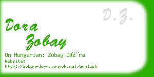 dora zobay business card